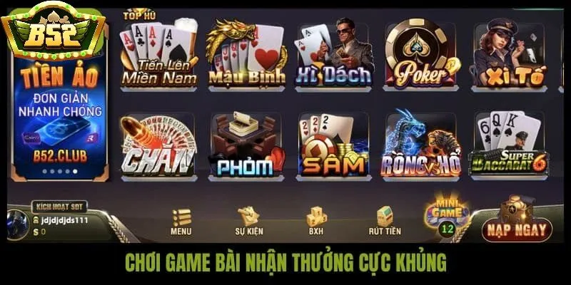 Danh sách live casino B52 Club